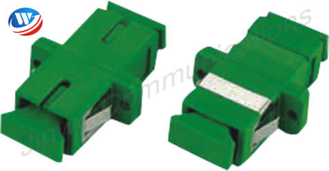Sc optique de connecteurs d'adaptateurs de fibre de PVC au vert recto unimodal de LC