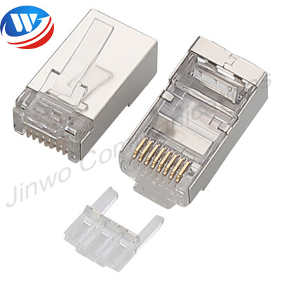 Mâle transparent de botte modulaire de prise de la prise Rj45 de STP au connecteur masculin d'Ethernet